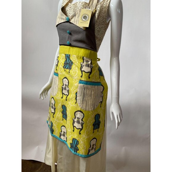 Chair Motif Bib Apron By Sarah Watts - New - Picture 3 of 16